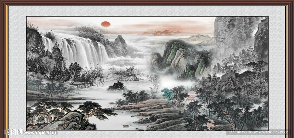 巨幅山水画