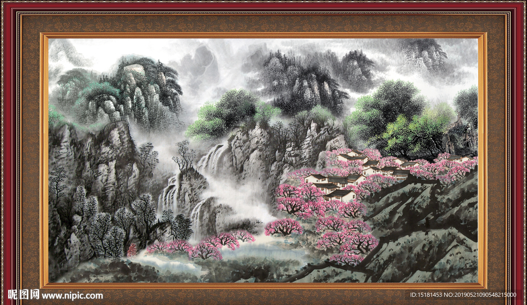巨幅山水画