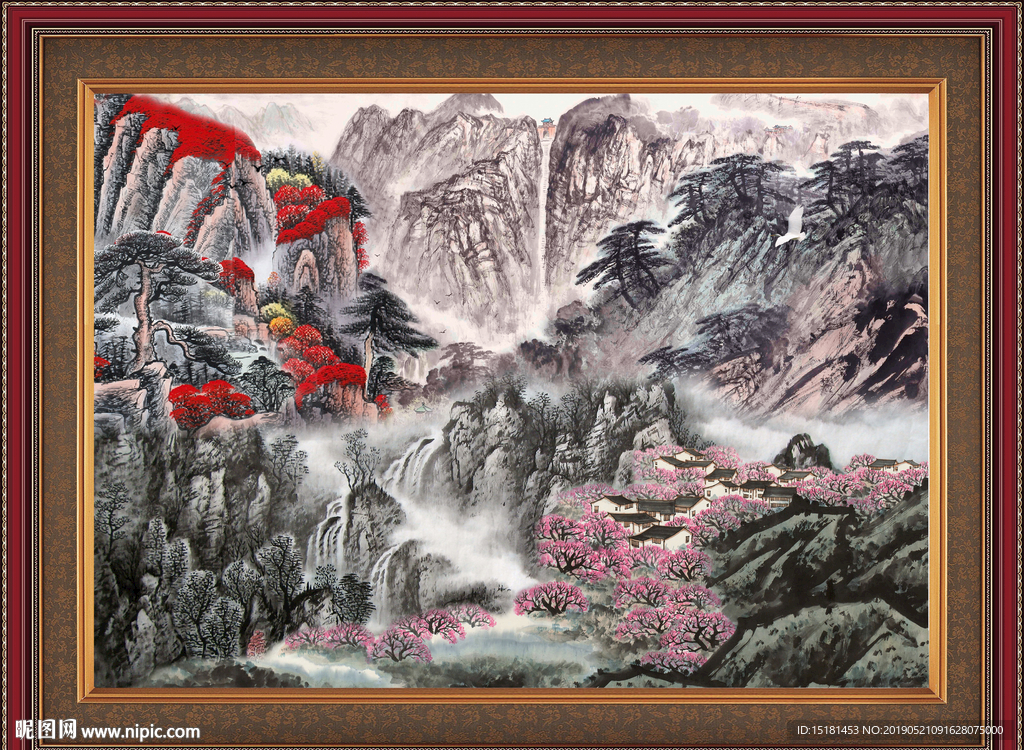 巨幅山水画