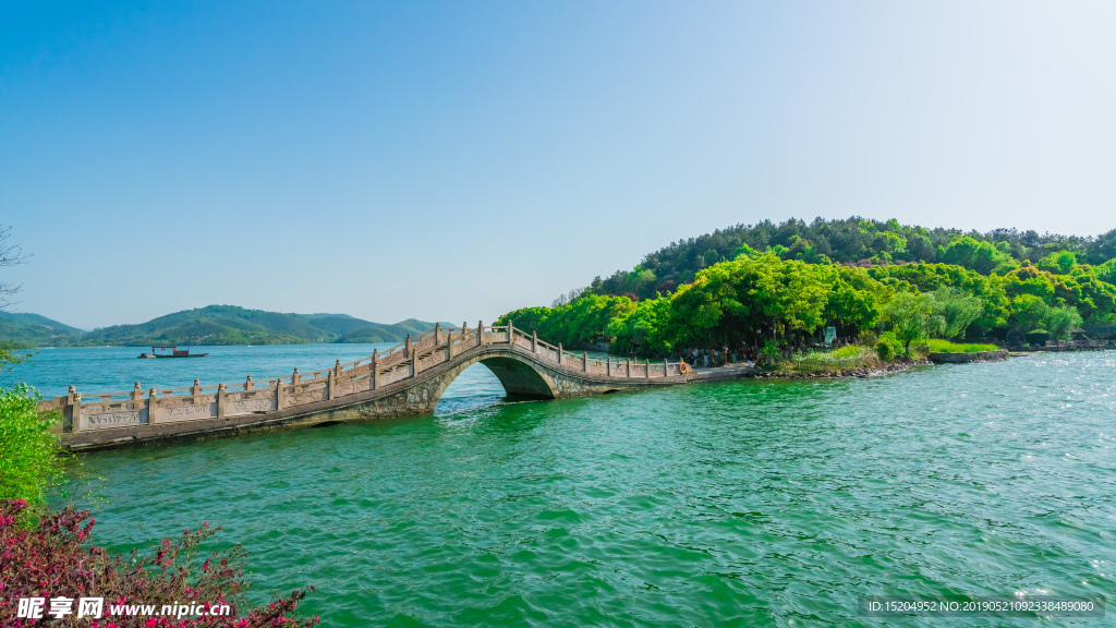 江苏溧阳天目湖景区风光