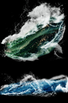 动感水浪蓝色水元素