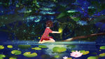 唯美梦幻夏至森林插画