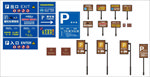 停车场 标识 路牌 广告导视牌