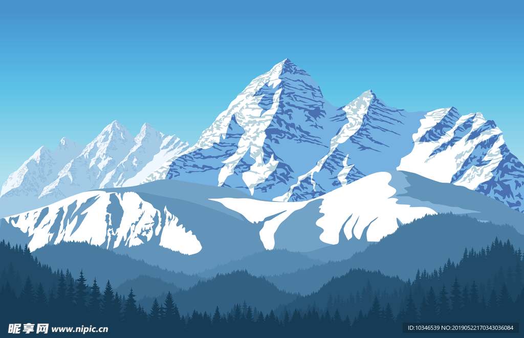 矢量雪山