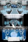 蓝色唯美欧式婚礼效果图