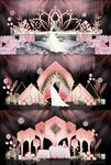 甜美大气粉色浪漫婚礼效果图