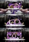 紫色星空梦幻婚礼效果图