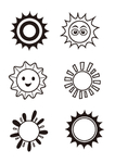 太阳线描太阳