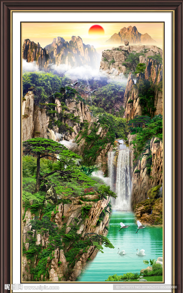 玄关山水画
