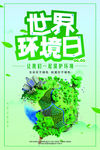 小清新世界环境日海报