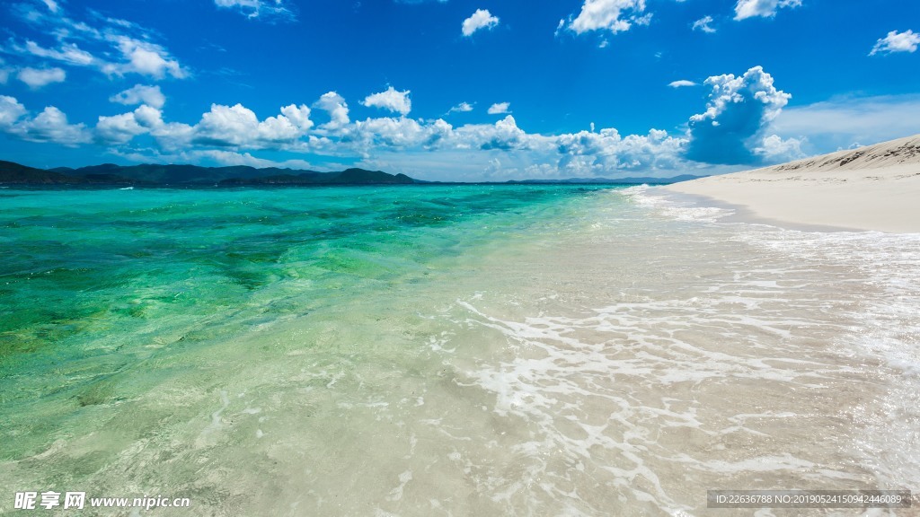 大海自然风景壁纸海滩风景图片