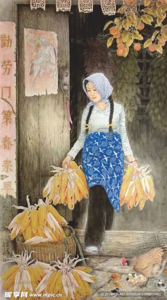 农村油画