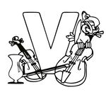 字母图片v