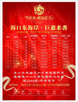 房价表海报