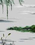 中国风山水画