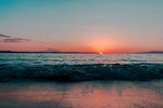 夕阳海景