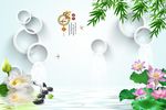 3D圆圈背景墙