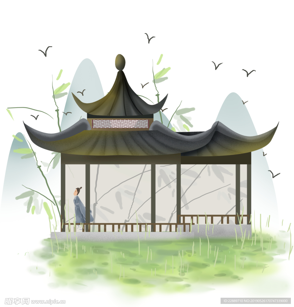 中国风庭院