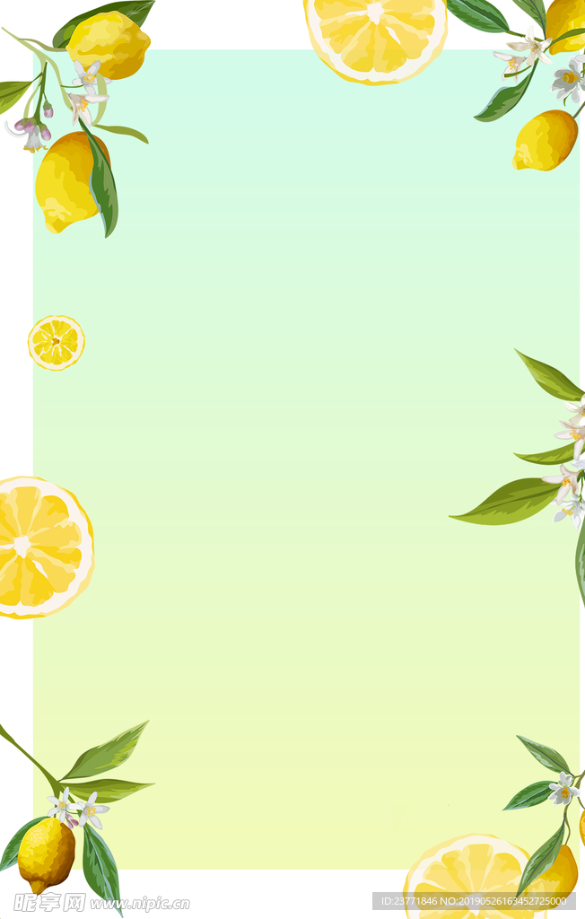 柠檬背景