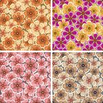 花纹花蕊矢量图