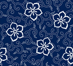 矢量青花花纹