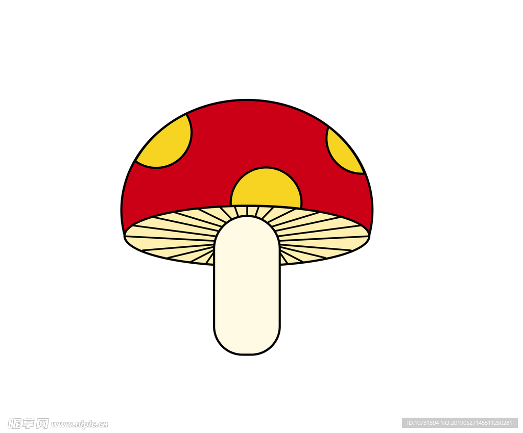 红色蘑菇