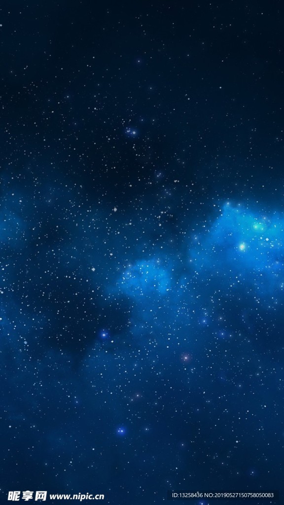 蓝色宇宙星空背景