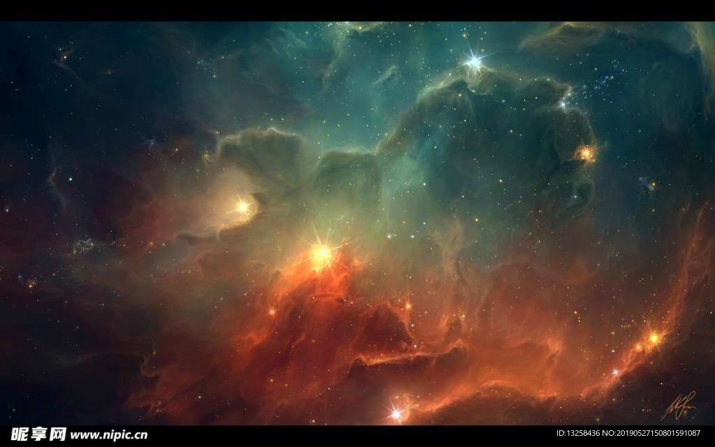 灿烂星空背景