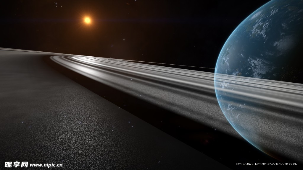 宇宙星球光环背景