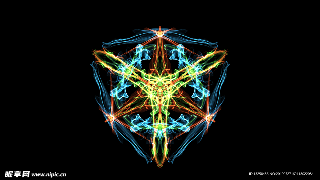 彩色几何花纹背景