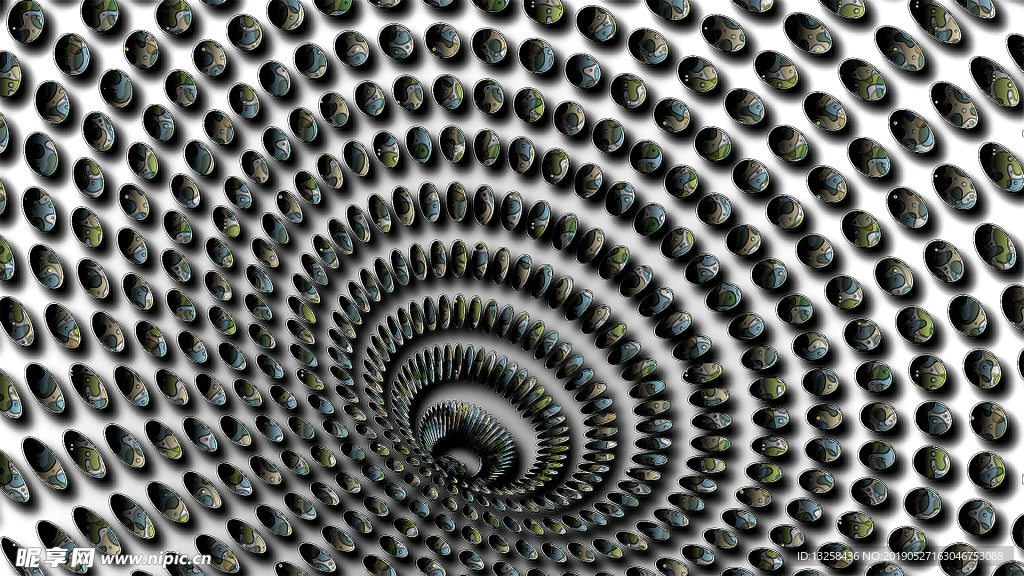 彩色螺旋抽象背景