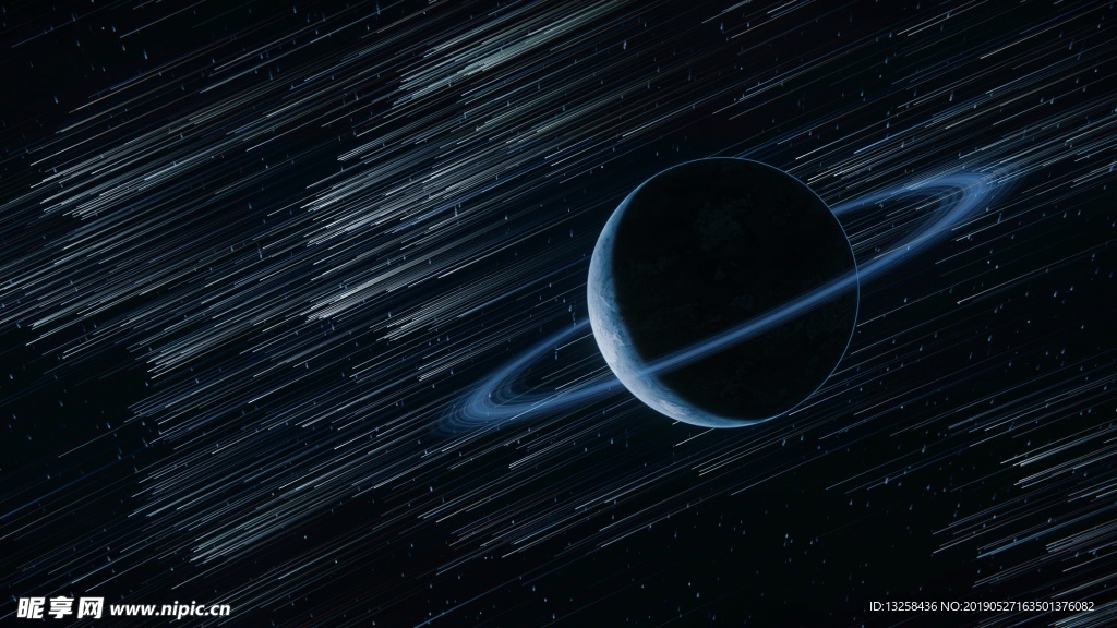 太空流星桌面背景