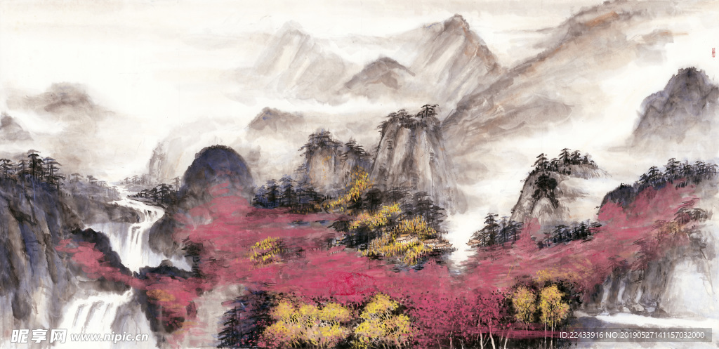 山水画 水墨画 国画