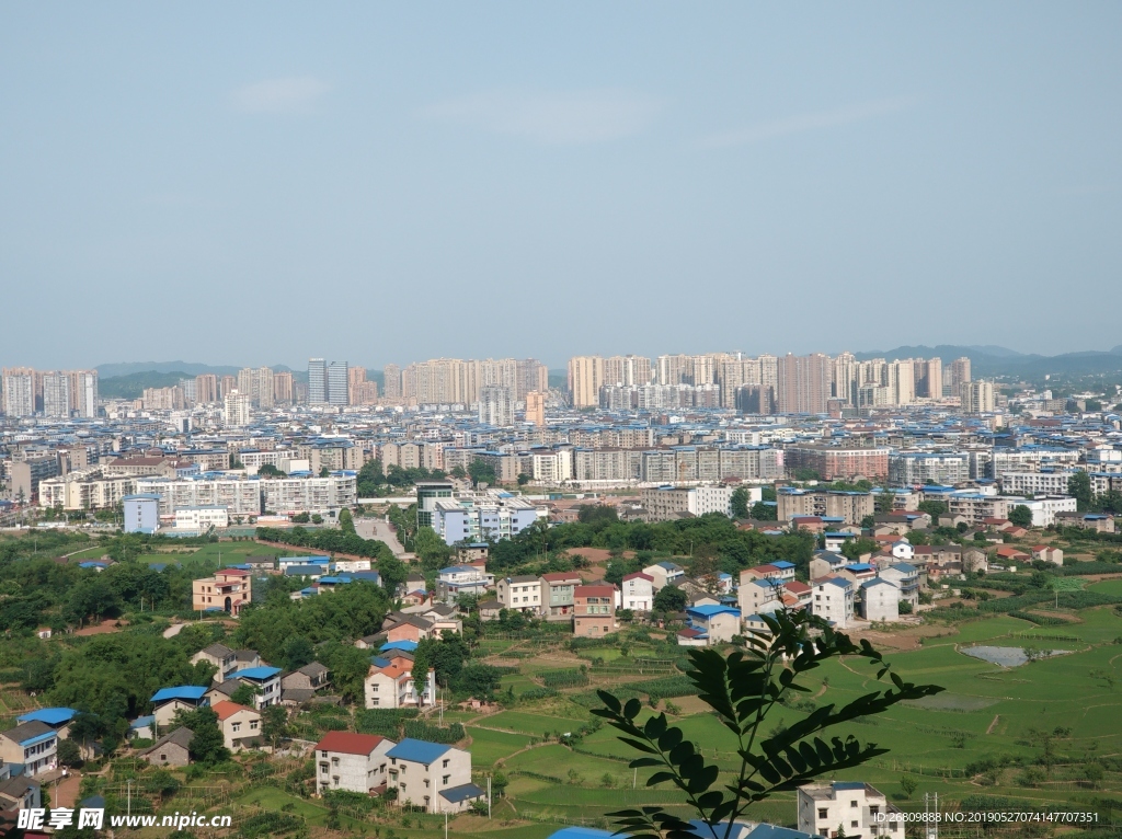 岳池全景图  岳池 鸟瞰