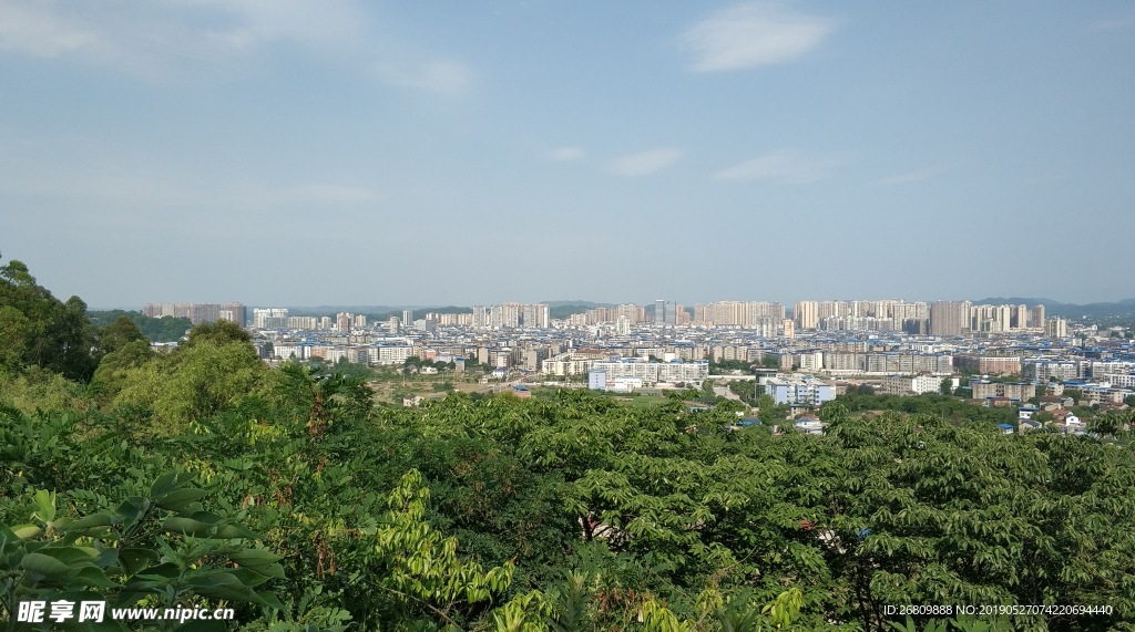 岳池全景图  岳池 鸟瞰