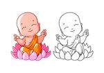 卡通和尚