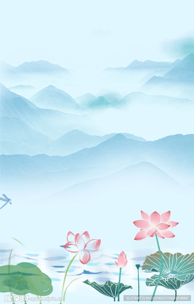 荷花背景