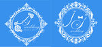 蓝色婚礼logo