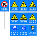 矿区警示标志
