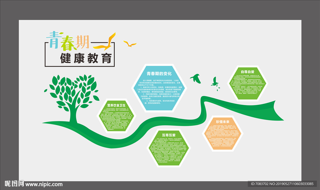 青春期知识背景墙