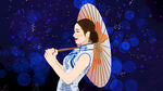 民国旗袍女子插画