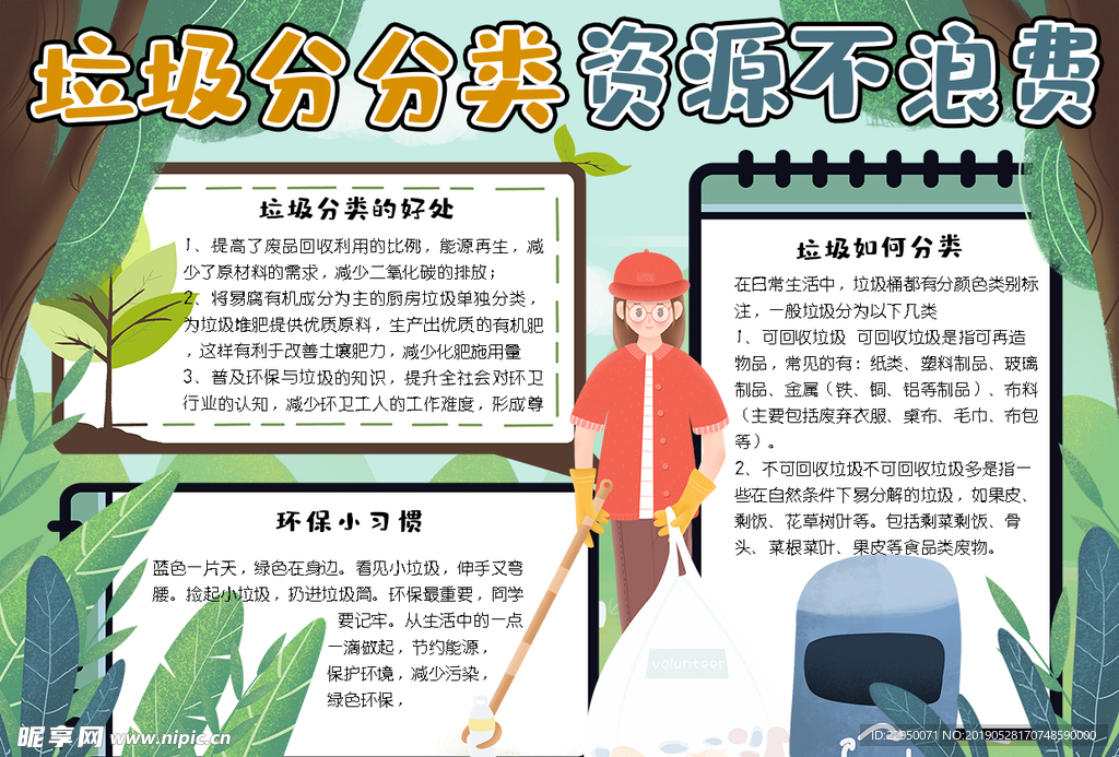 垃圾分类小报