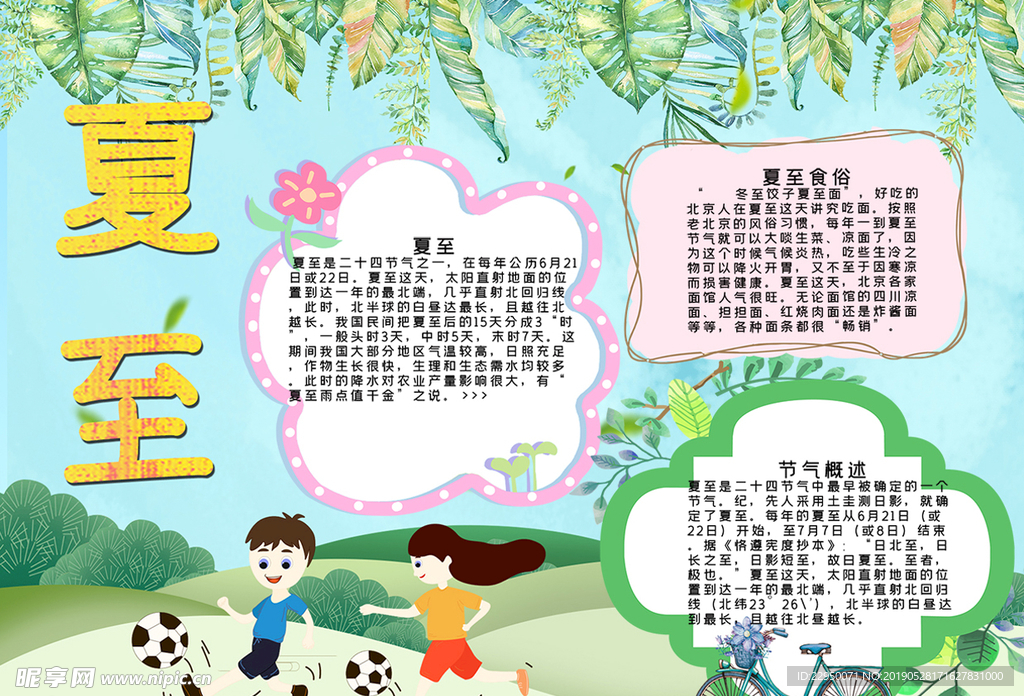 夏季小报