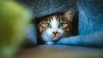 躲藏的小猫