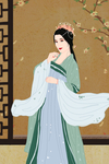 国潮中国风服饰之汉服古装女子妩