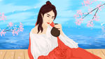 古风美女插画