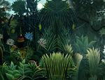 热带丛林背景图片