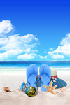夏季海滩背景