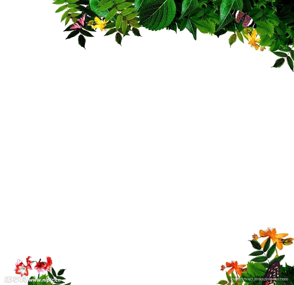 分层 树叶 花房地产绿化