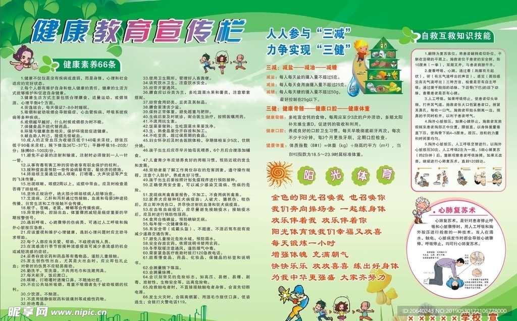 健康教育宣传栏